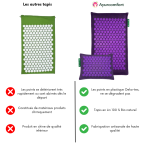 Tapis d'acupression, coussin et sac violet Ayurcomfort - Tapis Champ de Fleurs – Image 6