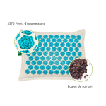 Coussin d'acupression Naturel Turquoise Ayurcomfort – Image 3