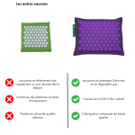 Coussin d'acupression Violet Ayurcomfort – Image 4