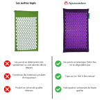 Tapis d'acupression violet Ayurcomfort - Tapis Champ de Fleurs – Image 5