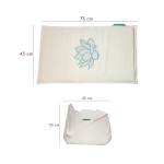 Tapis d'acupression Naturel/Turquoise avec Sac Ayurcomfort – Image 5
