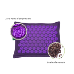 Tapis et coussin d'acupression Violet Ayurcomfort - Tapis Champ de Fleurs – Image 7