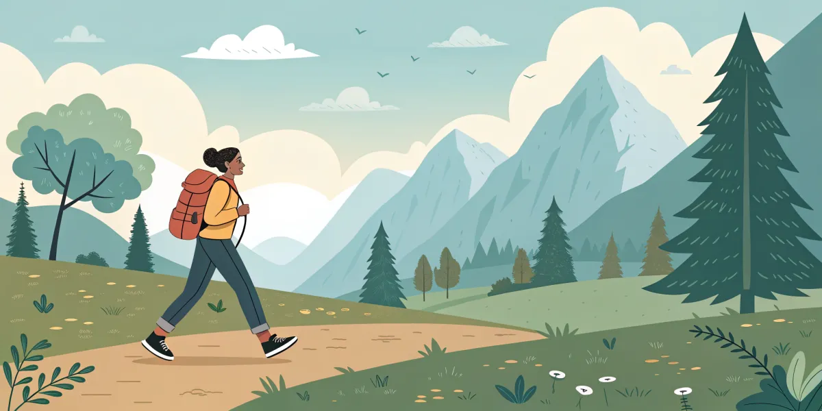 illustration vectorielle d une personne marchant s